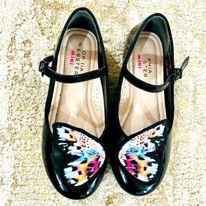 Sophia Webster junior Embroidery Butterfly flats